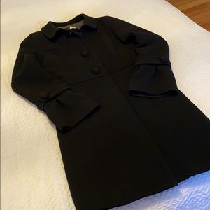 JCrew Black Bellsleeve Pea Coat - Size 2